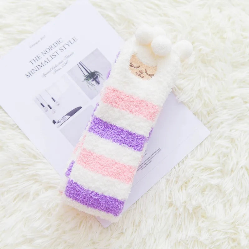 Socks - Over The Knee - Winter Fluffy Fleece