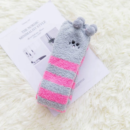 Socks - Over The Knee - Winter Fluffy Fleece