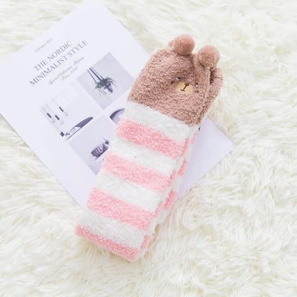 Socks - Over The Knee - Winter Fluffy Fleece