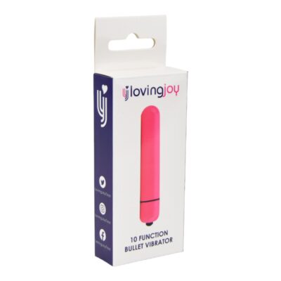 Loving Joy 10 Function Bullet Vibrator available in Pink Gold