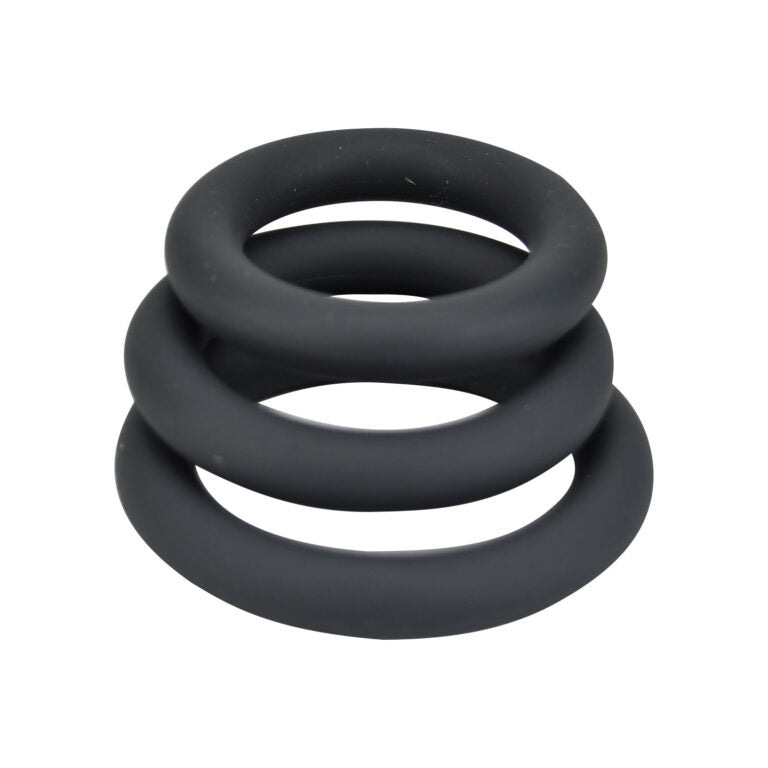 Loving Joy Thick Silicone Cock Rings 3 Pack