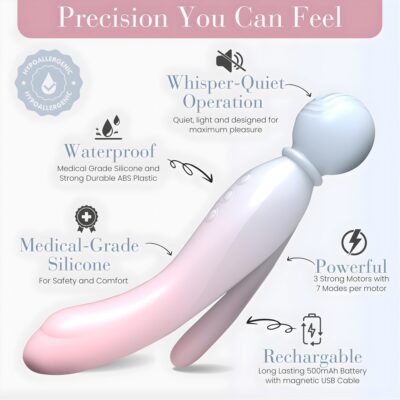 MYLO 3-in-1 Body Wand Massager Air, Earth, Fire, Water