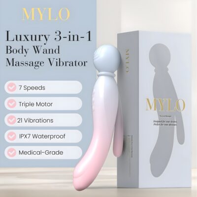 MYLO 3-in-1 Body Wand Massager Air, Earth, Fire, Water