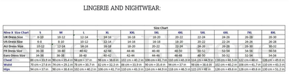 NX - 103 Sexy Plus Size Babydoll Nightie - various colours