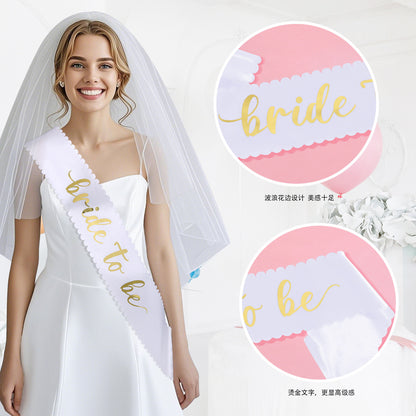 Bridal Veil & Sash Options Bride to Be Hen Party Shower