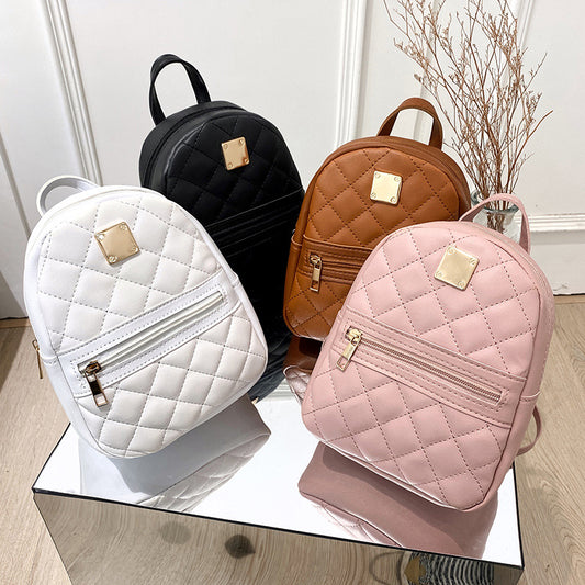 Quilted Backpack Handbag