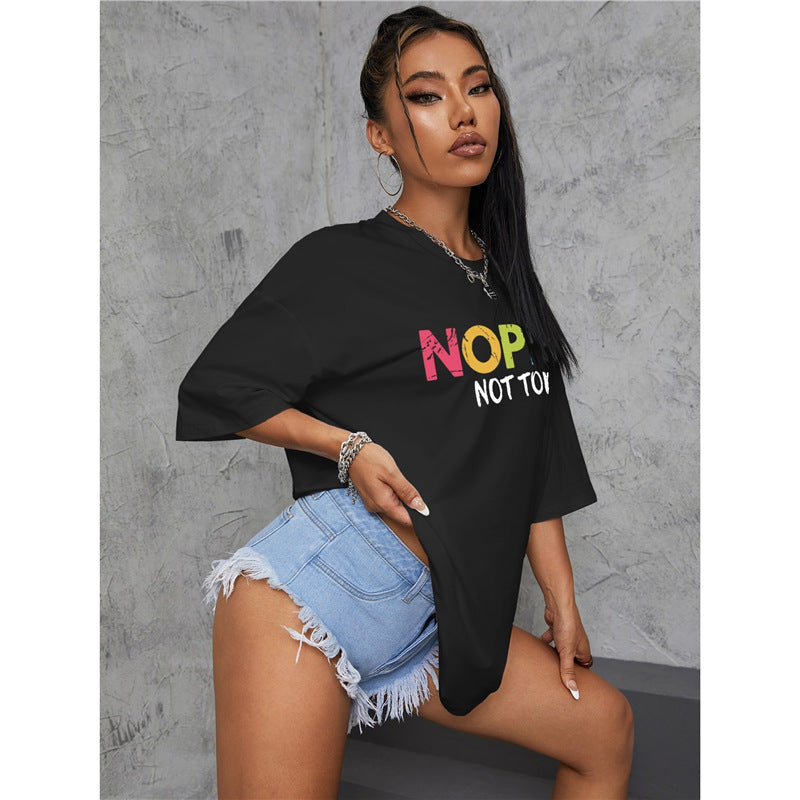 Slogan T-Shirt - Nope Not Today - Up To 3XL - Various Colours
