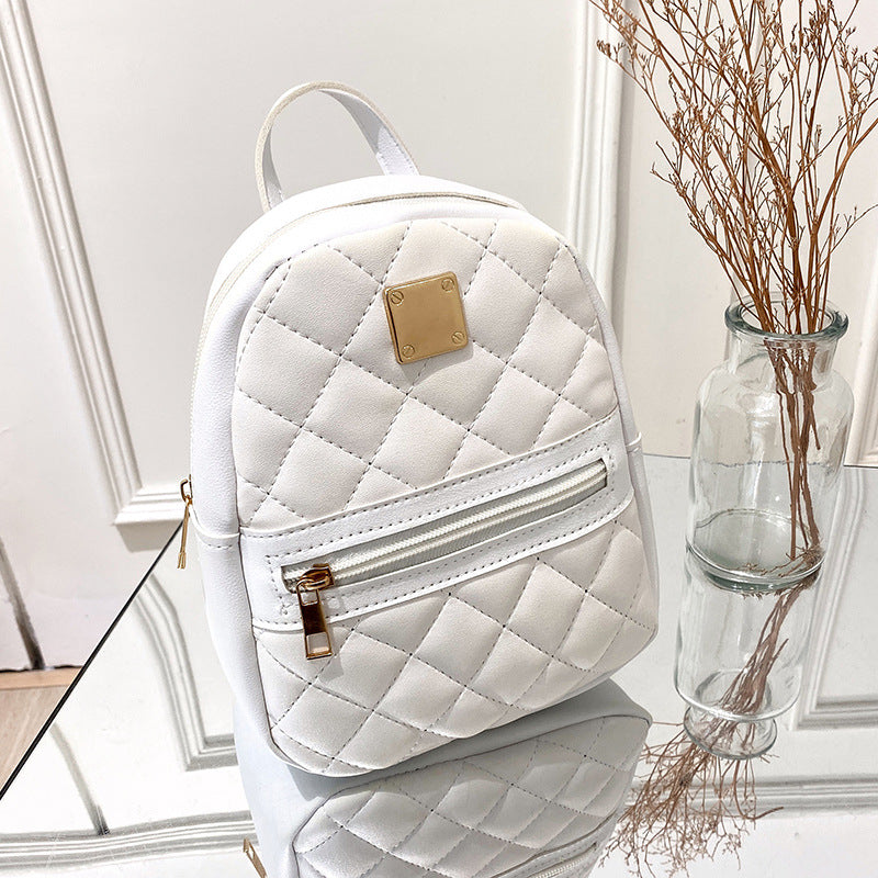 Quilted Backpack Handbag