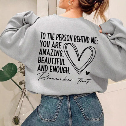 Women's Sweatshirt - You Are Amazing Beautiful And Enough