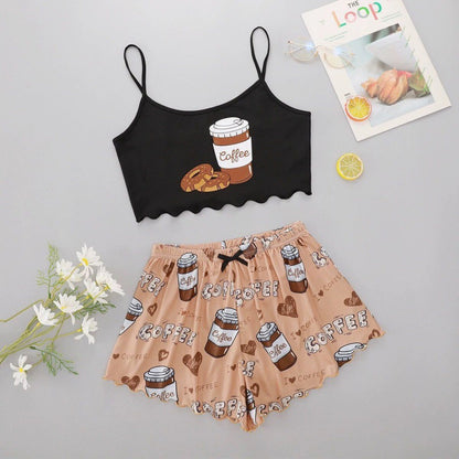 Women's Vest & Short Pyjama Sets - Various Styles/Colours