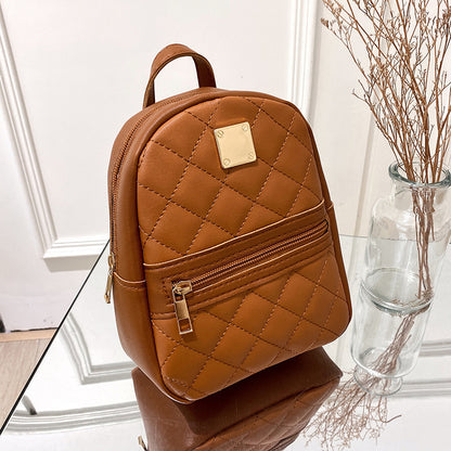 Quilted Backpack Handbag
