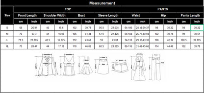 Women's 2 piece Pyjama Set Long Sleeve Cat Plaid T-shirt Top And Pants Sleepwear