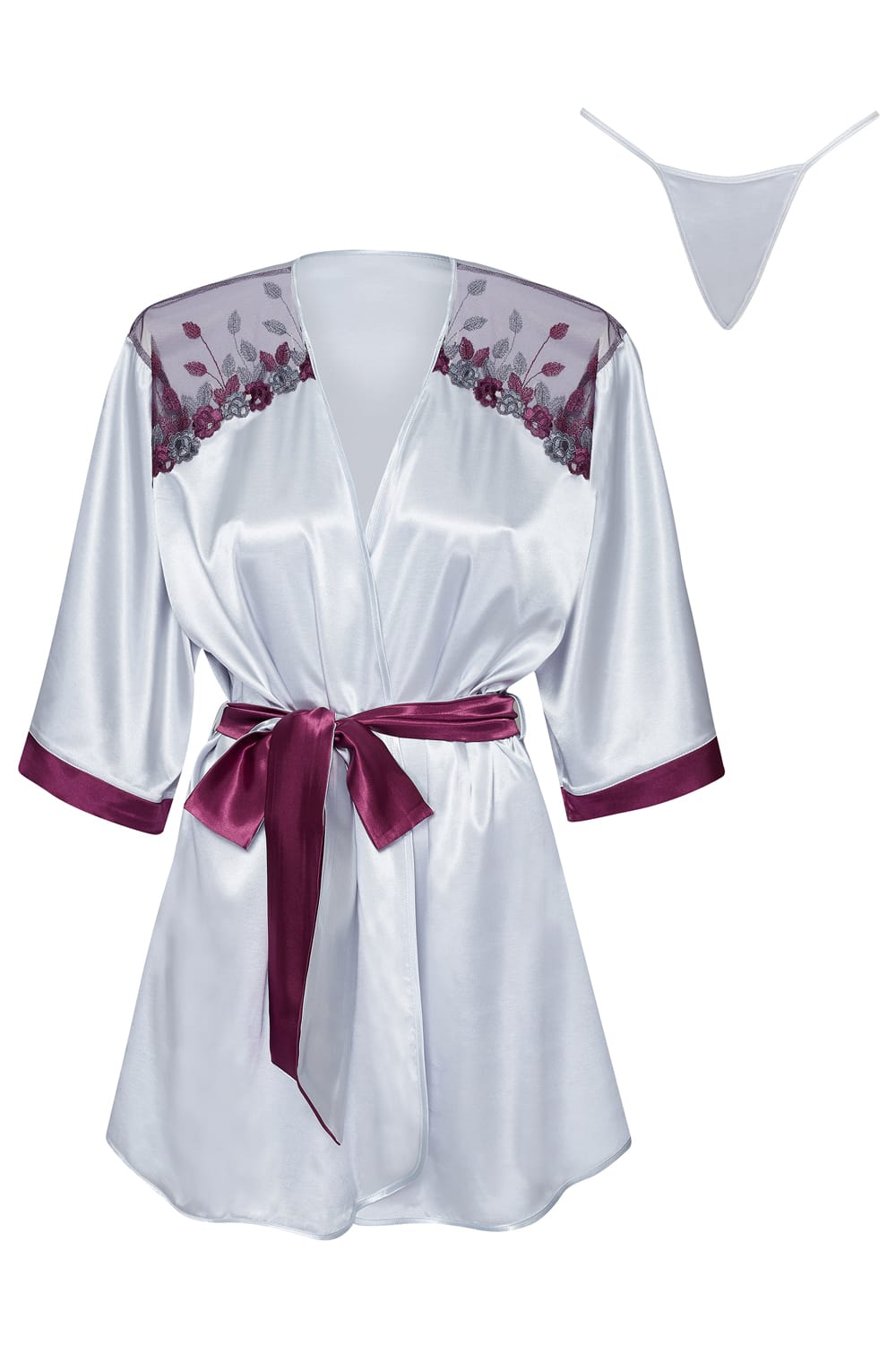 Beauty Night BN6673 Peignoir Burgundy