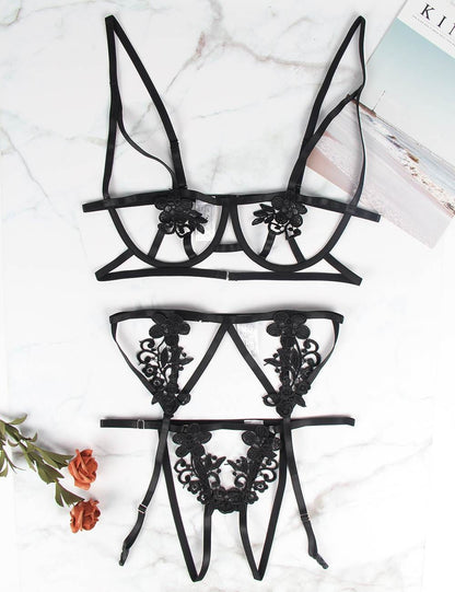 YesX YX867 3 Piece Bra Set