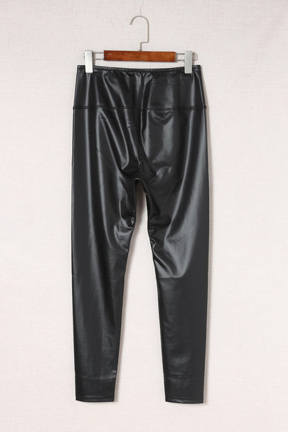 Faux Leather PU High Waist Leggings