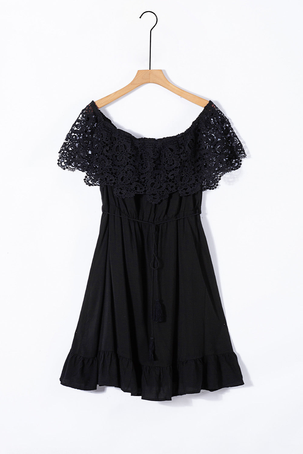 Women's Off the Shoulder Lace Sleeve Dress - Plus Size