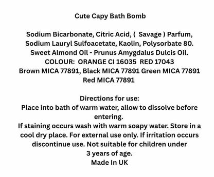 Dare To Pamper - Bath Bomb - Cute Capy