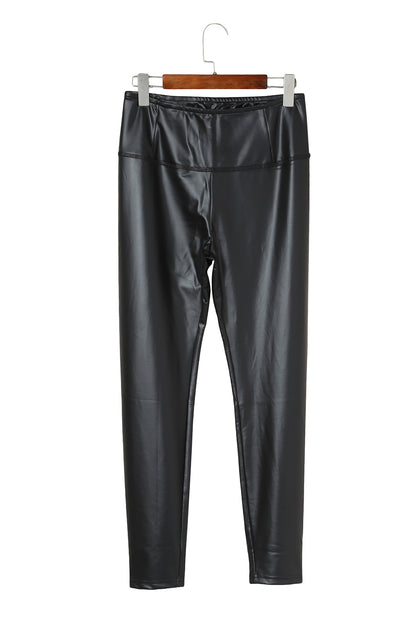 Faux Leather PU High Waist Leggings