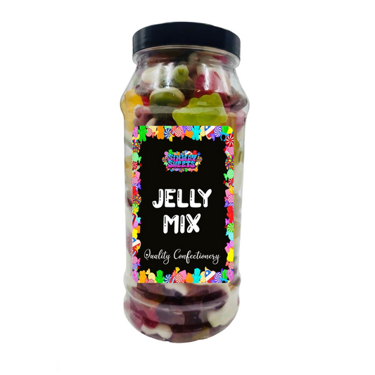 Jelly Mix Assorted Jellies Gummy Retro Sweets Gift Jar - 930g