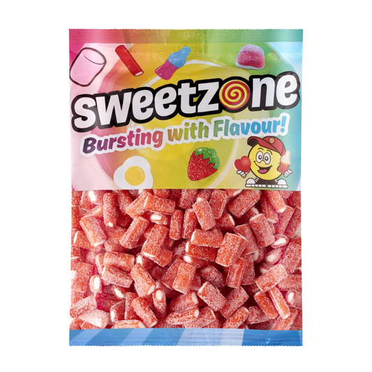 Fizzy Strawberry Pencil Bites 1kg Bag