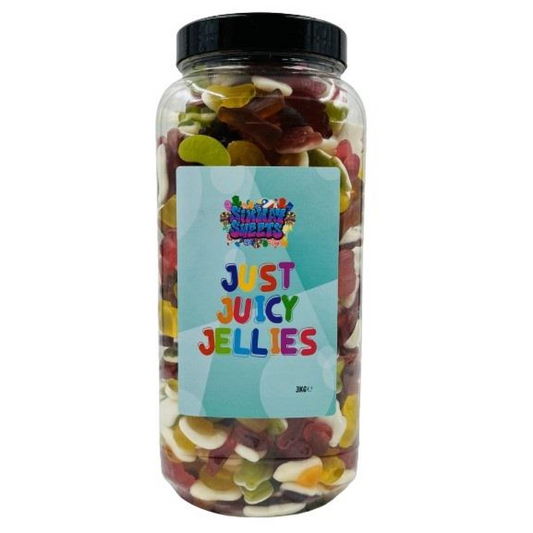 Simway Sweets Just Juicy Jellies Mix Sweet Gift Huge Mega 3KG Candy Jar