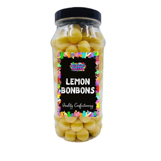 Lemon Flavour Bon Bons Retro Sweets Bon Bons Gift Jar - 700g