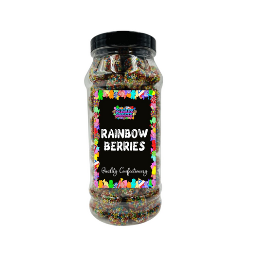 Rainbow Berries Gummy Retro Sweets Gift Jar - 710g
