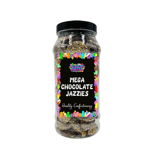Milk Chocolate Mega Jazzies Retro Sweets Gift Jar - 580g