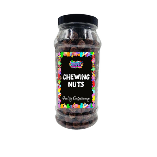 Chewing Nuts Retro Sweets Gift Jar Chewy Chocolate Toffee Pieces - 620g