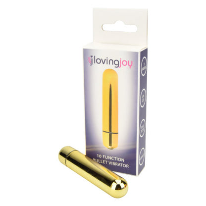 Loving Joy 10 Function Bullet Vibrator available in Pink Gold