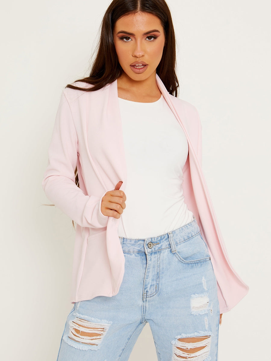 RTS (Ready To Ship) Textured Open Blazer