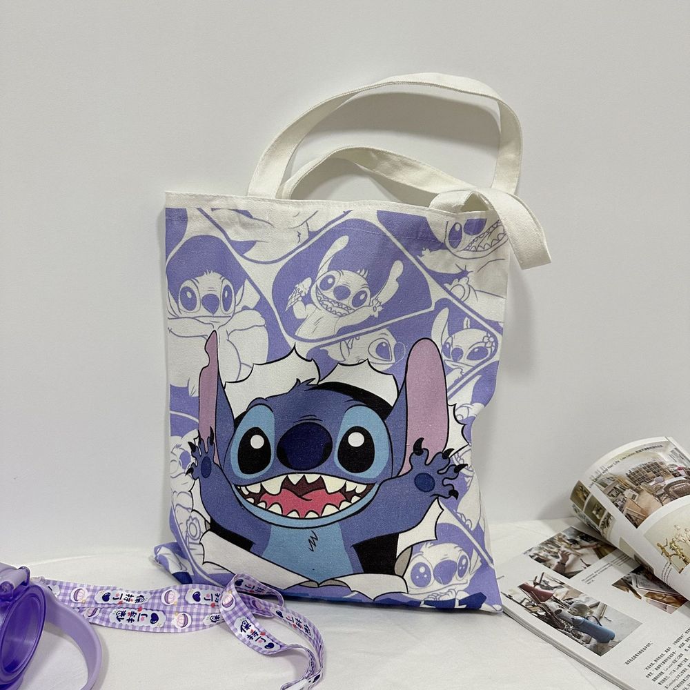 Stitch bag crossbody bag STITCH cartoon peripheral cute canvas bag shoulder bag Lilo and Baby same shopping bag