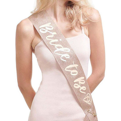 Hen Party Rose Gold Bride To Be Sash Hen Party Decoration Hen Night Decoration Bachelorette Party Supplies