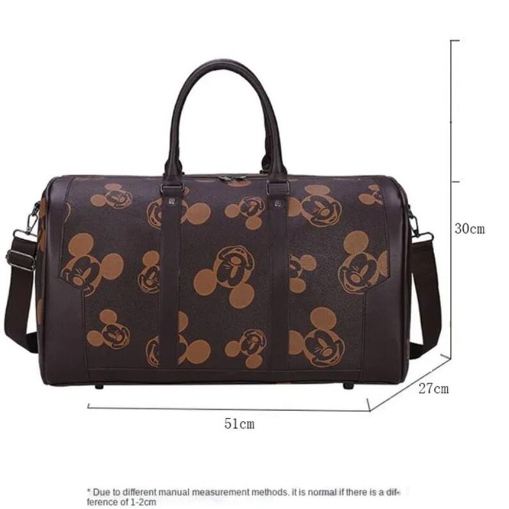 New Disney  Mickey Canvas Bag Women's Versatile Casual Shoulder Bag Commuter Handbag Large Capacity Multifunctional Mommy Bag