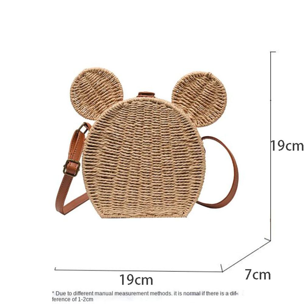 New Disney  Mickey Canvas Bag Women's Versatile Casual Shoulder Bag Commuter Handbag Large Capacity Multifunctional Mommy Bag