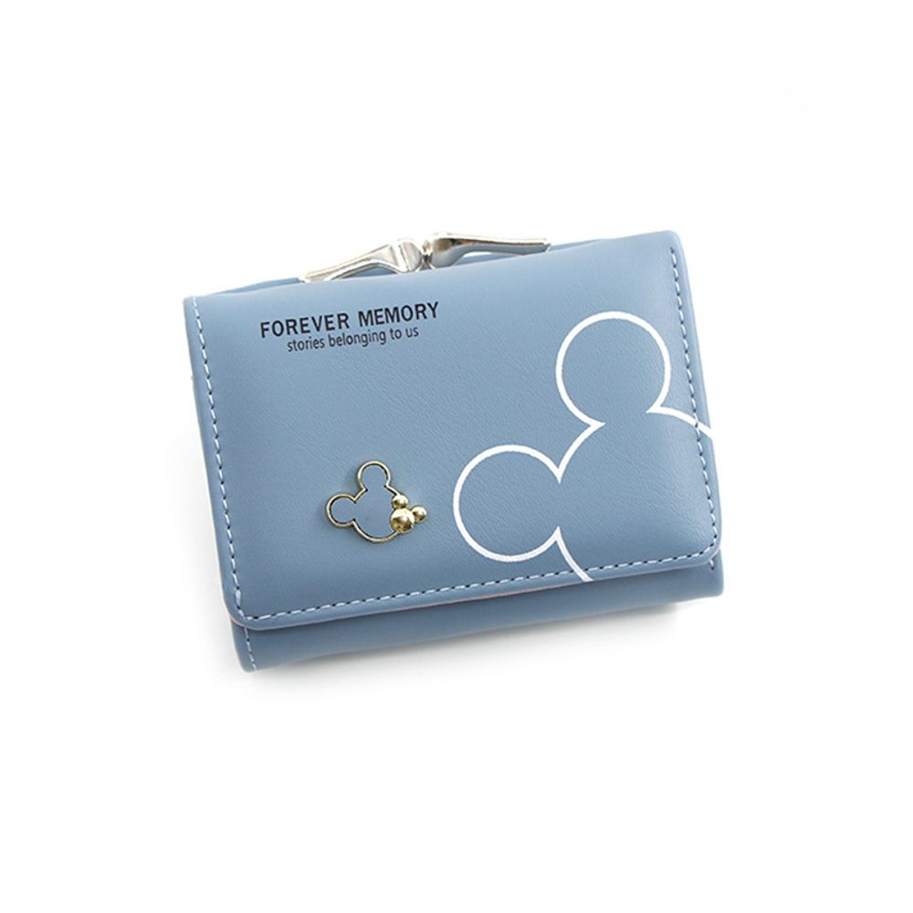 Disney Cartoon Mickey Mouse Wallet for Women's PU Leather Coin Purse Woman Mini Short Wallets Girls Bags Fashion Accessories