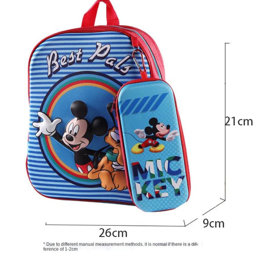 New Disney  Mickey Canvas Bag Women's Versatile Casual Shoulder Bag Commuter Handbag Large Capacity Multifunctional Mommy Bag