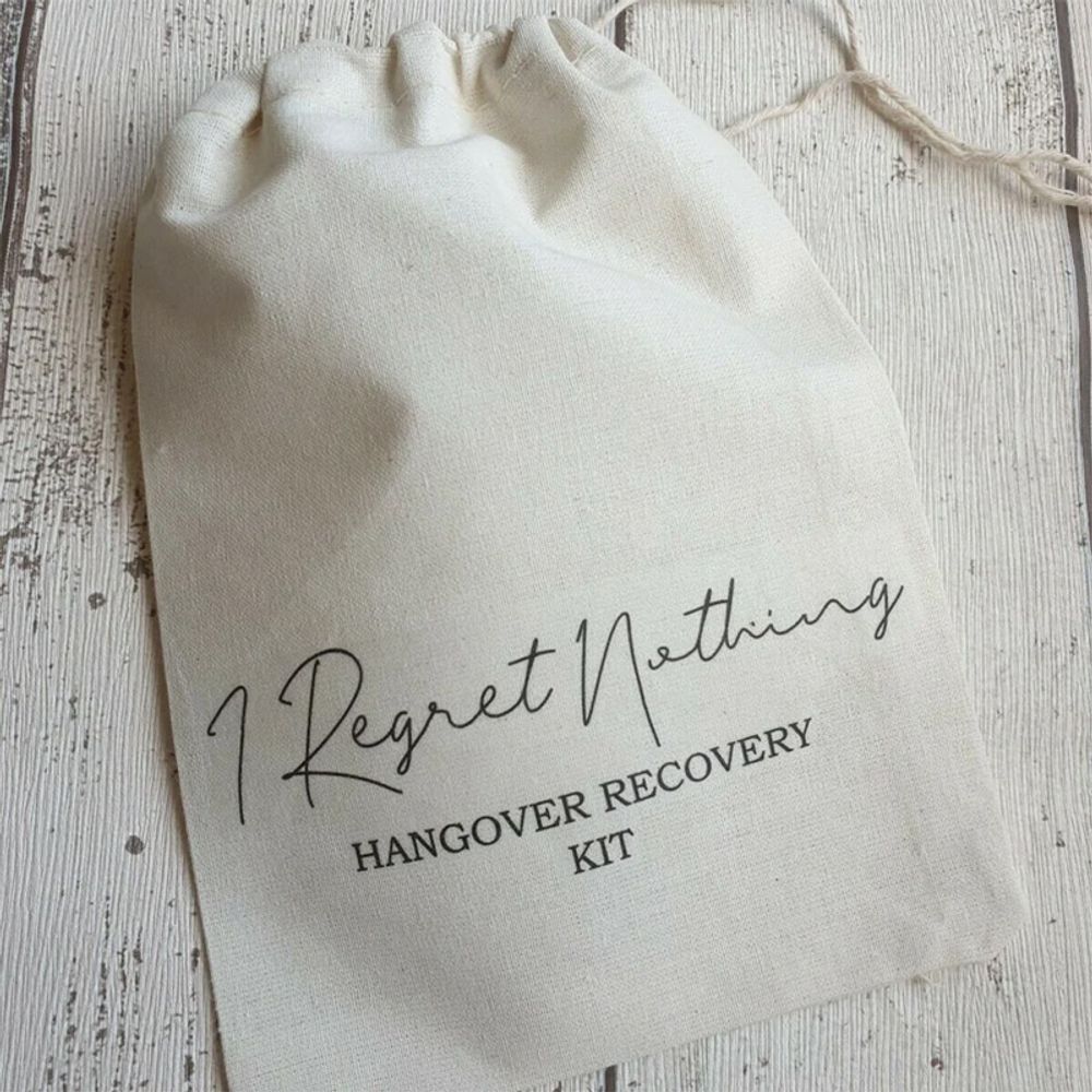 5pcs i Regret Nothing Hangover Recovery Morning After Kit Bag Bachelorette Party Bridal Shower Wedding decoration Thank You gift