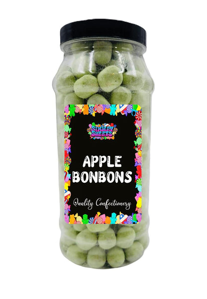 Apple Flavour BonBons Retro Sweets Bon Bons Gift Jar