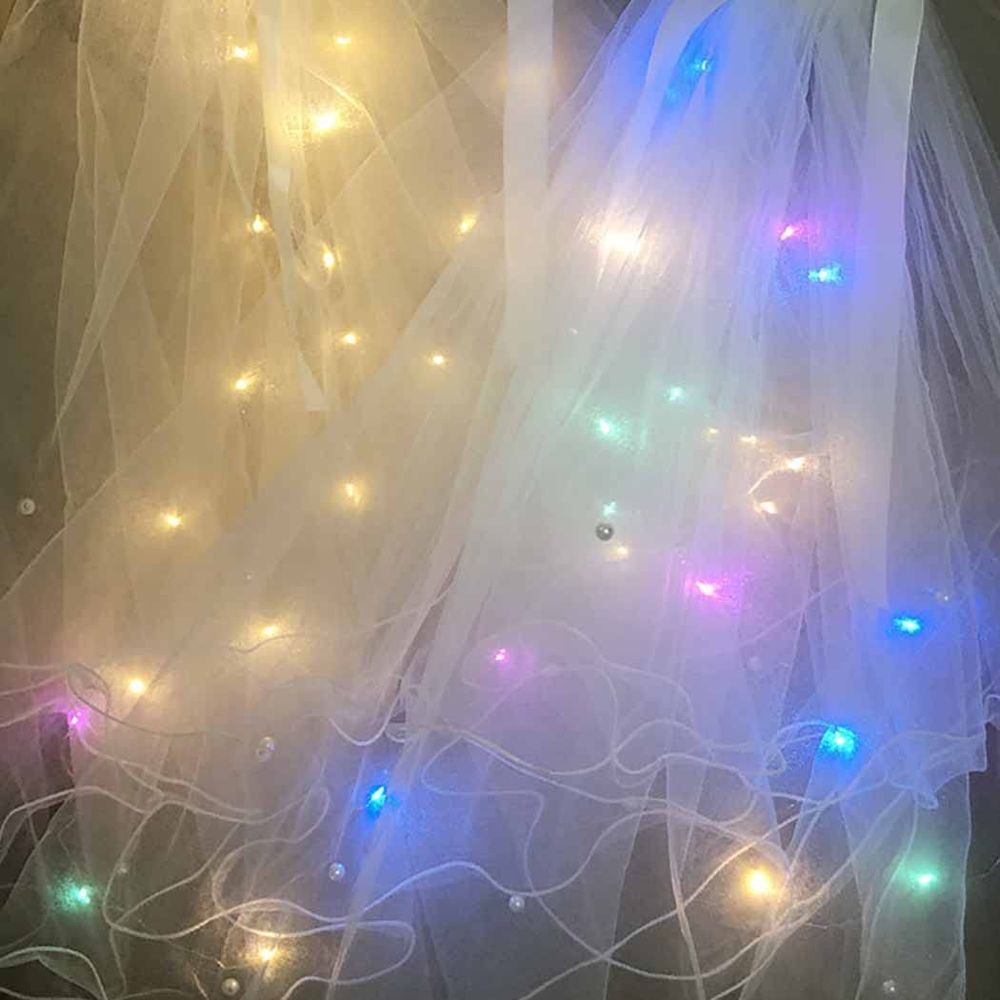 Bachelorette Party Veil Feather Flower Crown Glow Light LED Bridal Shower Veil Bride to Be Gift Wedding Party Engagement Decor