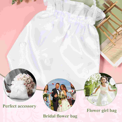 Drawstring Bags Wedding Bride Handbag Gift Bridal Candy Transparent Purses Women First communion girls