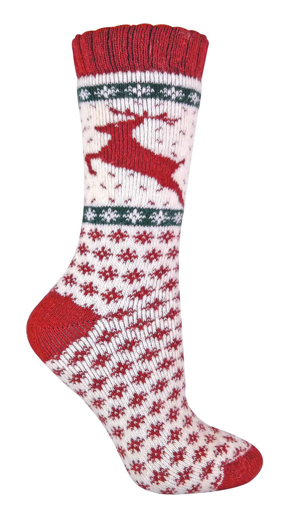 Ladies Wool Xmas Socks