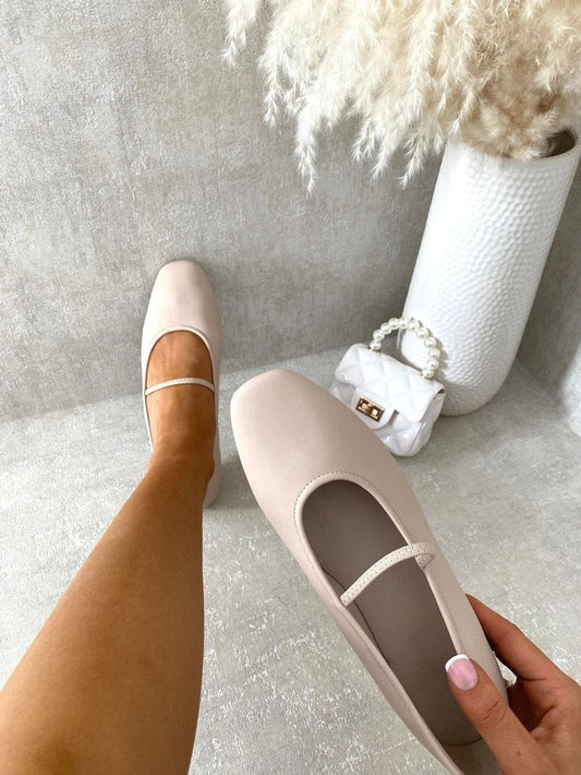 Round Toe Ballet Slip On Flat Sandals