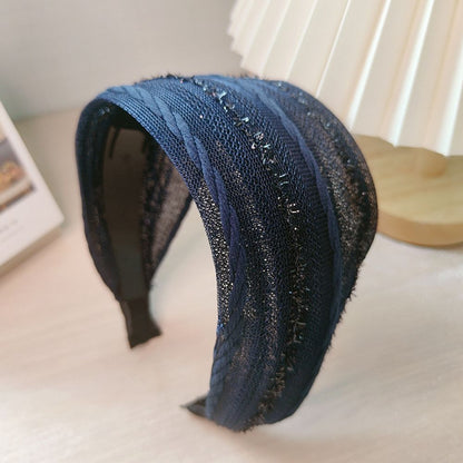 Wide Chiffon Fabric Hairband Women Hair Band Hair accessories For Lady