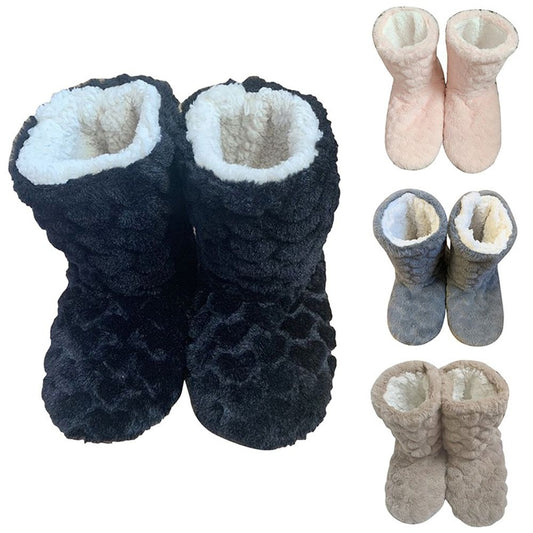 Adult winter warm soft velvet anti-slip slipper socks