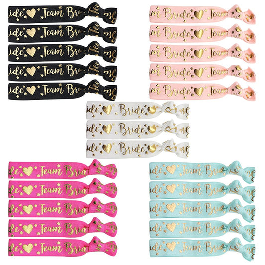 11pcs/set Bachelorette Party Wristbands Team Bride Bracelet Bride To Be Wedding Decoration Hen Party Supplies Bridal Shower