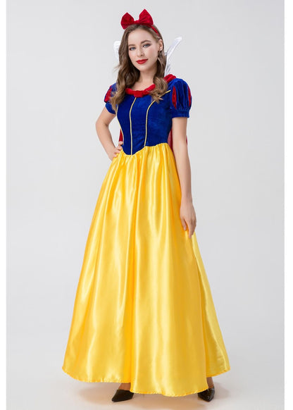 Sexy Adult Anime Snow White Princess Fancy Dress Halloween Christmas Carnival Party Cartoon Fairy Tale Queen Cosplay Costume