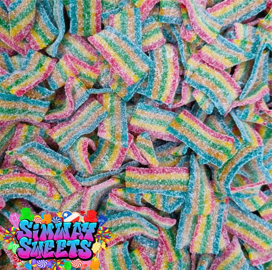 Fizzy Rainbow Bites Pick N Mix Sweets Sour Candy Kids Party Wedding Favours