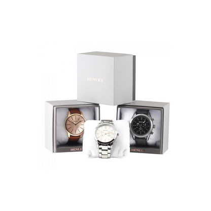 Henley Ladies Dress Bling Dial & Bracelet Watch H07325 Available Multiple Colour