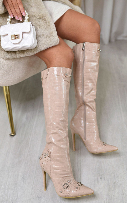 Knee High Heeled Boots